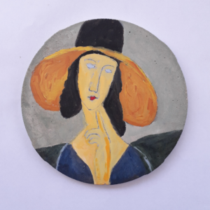 ז'אן הבוטרן עם כובע רחב תיתורה  |  קוטר 12 ס"מ